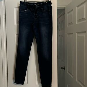 American Eagle Dark Blue Denim Jeggings